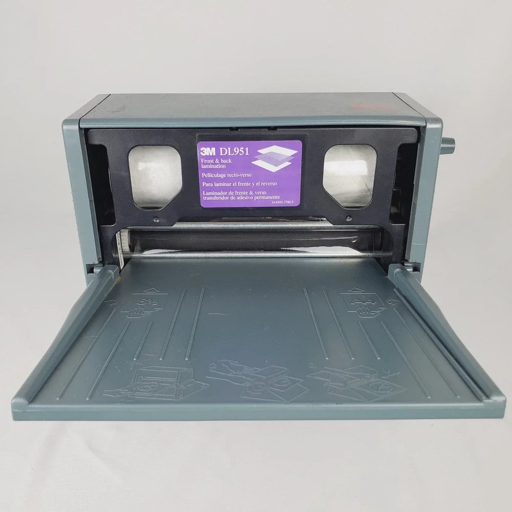 3M LS950 Non-Electric Manual Front-Back Laminating Machine Laminator w/ 3M DL951